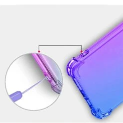 Coque Antichoc IPhone 12 Pro Max Silicone Transparent - Dégradé Couleurs Violet -All For Phone Magasin coque iphone 12 pro max frac4099 5