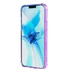 Coque Antichoc IPhone 12 Pro Max Silicone Transparent - Dégradé Couleurs Violet -All For Phone Magasin coque iphone 12 pro max frac4099 6