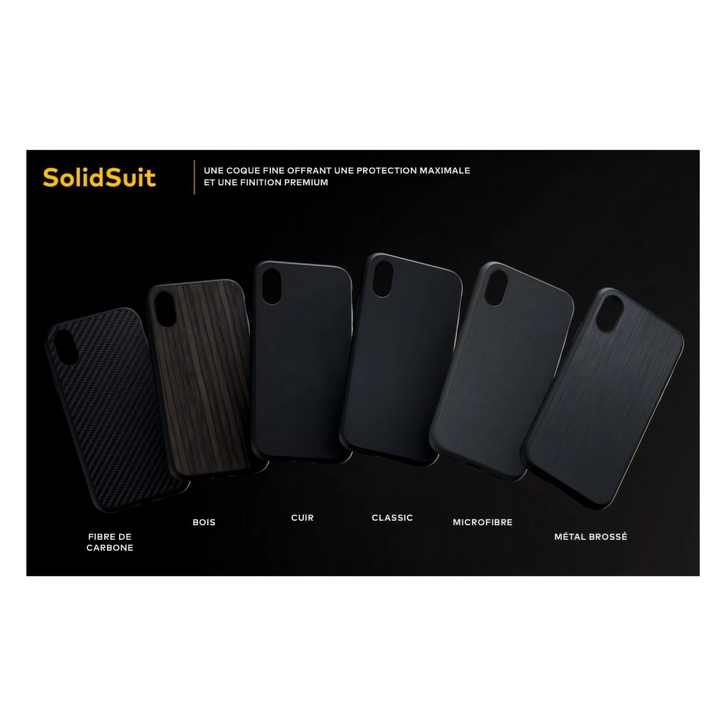 Coque Rhinoshield IPhone 13 Solidsuite Métal Brossé Noir 4 Coque Rhinoshield IPhone 13 Solidsuite Métal Brossé Noir – Image 2