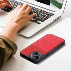 Coque IPhone 14 Plus En Silicone Noble Rouge -All For Phone Magasin coque iphone 14 plus en silicone noble rouge frac4661 5