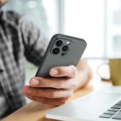 Coque IPhone 14 PRO MAX Style Métal Gris -All For Phone Magasin coque iphone 14 pro max style metal gris frac4636 2