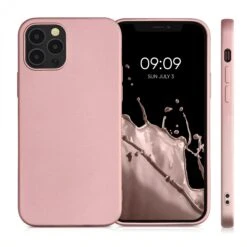 Coque IPhone 14 PRO MAX Style Métal Rose