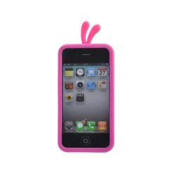 Coque IPhone 4 Silicone Canard Mignon Rose -All For Phone Magasin coque iphone 4 4s frac665 2