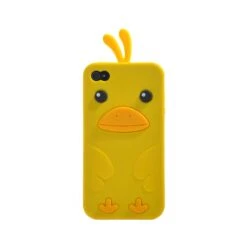 Coque IPhone 4 Silicone Canard Mignon Jaune -All For Phone Magasin coque iphone 4 4s frac666 2