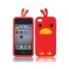 Coque IPhone 4 Silicone Canard Mignon Rouge -All For Phone Magasin coque iphone 4 4s frac667