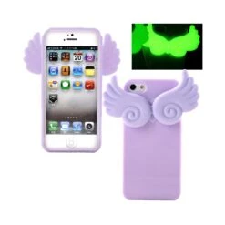 Coque IPhone 4 Ailes Phospho Mauve
