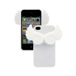 Coque IPhone 4 Ailes Phospho Blanc