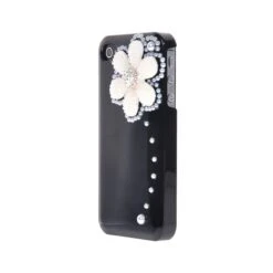 Coque IPhone 4 Fleur Luxe Noir -All For Phone Magasin coque iphone 4 4s frac688 1