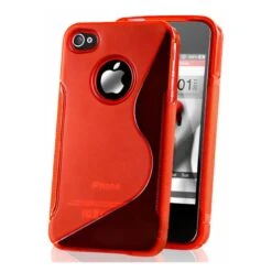 Coque IPhone 4 Et 4S Silicone S-Line Rouge
