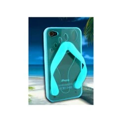 Coque IPhone 4 Et 4S Fantaisie Tong Bleu