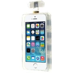 Coque IPhone 5S Et 5 Fantaisie Bouteille De Parfum Diamant Avec Chaine Noir Et Blanc -All For Phone Magasin coque iphone 5 5s se frac1267 1