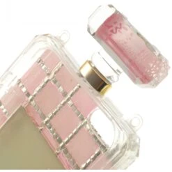 Coque IPhone 5S Et 5 Fantaisie Bouteille De Parfum Diamant Avec Chaine Fushia -All For Phone Magasin coque iphone 5 5s se frac1269 1