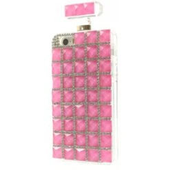 Coque IPhone 5S Et 5 Fantaisie Bouteille De Parfum Diamant Avec Chaine Fushia -All For Phone Magasin coque iphone 5 5s se frac1269 3