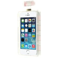 Coque IPhone 5S Et 5 Fantaisie Bouteille De Parfum Diamant Avec Chaine Rose Clair -All For Phone Magasin coque iphone 5 5s se frac1270 1