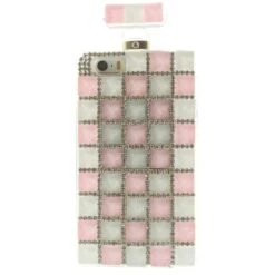 Coque IPhone 5S Et 5 Fantaisie Bouteille De Parfum Diamant Avec Chaine Rose Clair -All For Phone Magasin coque iphone 5 5s se frac1270 3