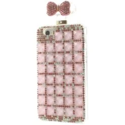 Coque IPhone 5S Et 5 Fantaisie Bouteille De Parfum Diamant Avec Chaine Rose -All For Phone Magasin coque iphone 5 5s se frac1271 2