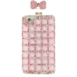 Coque IPhone 5S Et 5 Fantaisie Bouteille De Parfum Diamant Avec Chaine Rose -All For Phone Magasin coque iphone 5 5s se frac1271 3