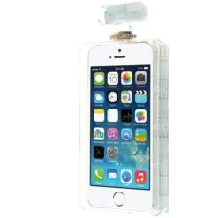 Coque IPhone 5S Et 5 Fantaisie Bouteille De Parfum Diamant Avec Chaine Bleu -All For Phone Magasin coque iphone 5 5s se frac1274 1