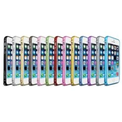 Bumper IPhone 5S Et 5 Acier Arrondi Love Mei Argent -All For Phone Magasin coque iphone 5 5s se frac1277 1