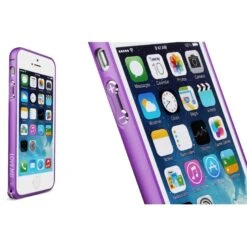 Bumper IPhone 5S Et 5 Acier Arrondi Love Mei Violet