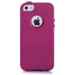 Coque IPhone 5S Et 5 Silicone Hybrid Résistante Violet
