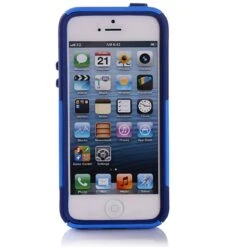 Coque IPhone 5S Et 5 Silicone Hybrid Résistante Bleu Foncé -All For Phone Magasin coque iphone 5 5s se frac1287 1