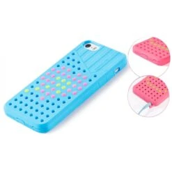 Coque IPhone 5S Et 5 Fantaisie Silicone Points Colorés Noir -All For Phone Magasin coque iphone 5 5s se frac1293 2