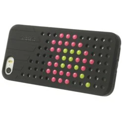 Coque IPhone 5S Et 5 Fantaisie Silicone Points Colorés Noir -All For Phone Magasin coque iphone 5 5s se frac1293 6