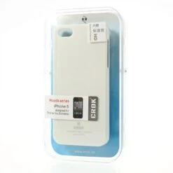 Coque IPhone 5 5s Silicone Avec écran Protecteur Crok Glossy Blanc -All For Phone Magasin coque iphone 5 5s se frac1318 6