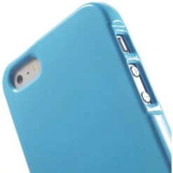 Coque IPhone SE 5s 5 Silicone De Gel Mercury Bleu Ciel -All For Phone Magasin coque iphone 5 5s se frac1380 5