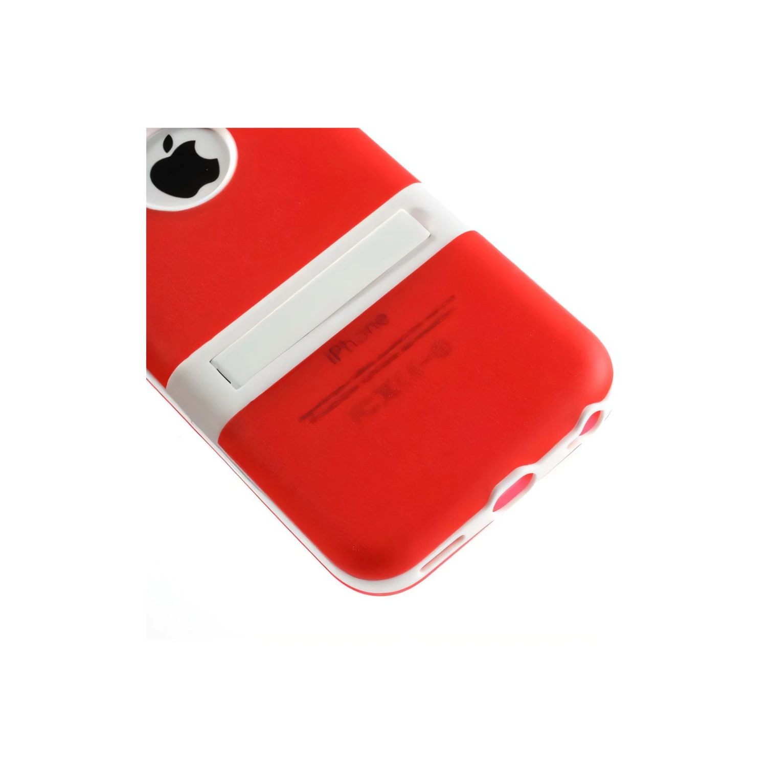 Coque IPhone 5C Silicone Hybride Rouge 4 Coque IPhone 5C Silicone Hybride Rouge – Image 2