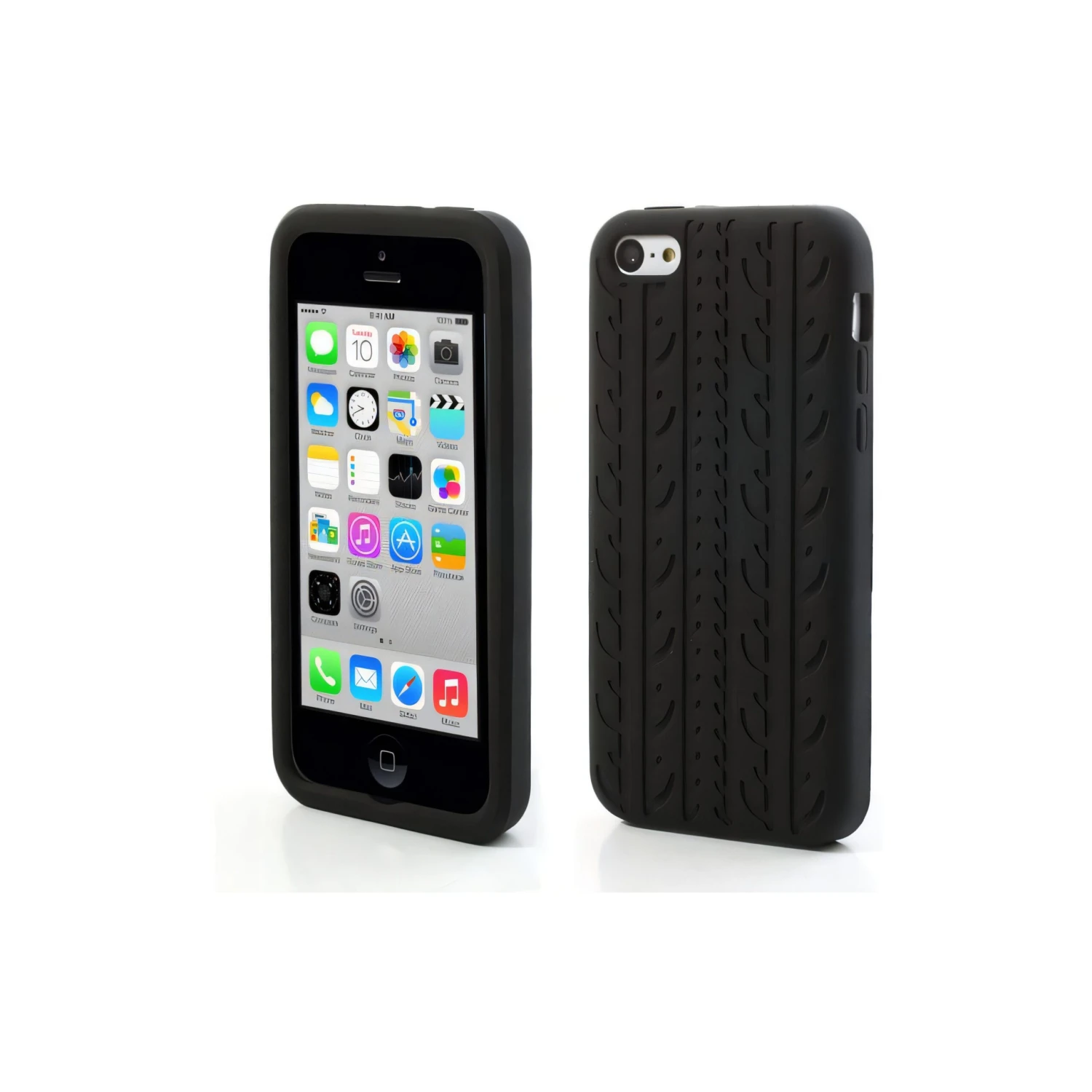 Coque IPhone 5C Silicone Pneu Noir 3 Coque IPhone 5C Silicone Pneu Noir