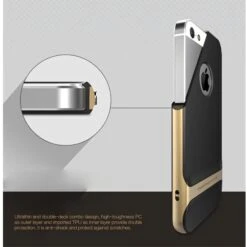 Coque IPhone 5 5S Silicone Hybride Or -All For Phone Magasin coque iphone 5c frac1011 4