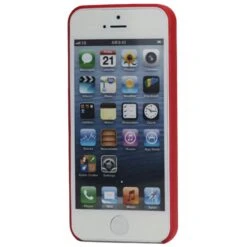 Coque IPhone 5 5s Ultrafine - Silicone Rouge -All For Phone Magasin coque iphone 5c frac1232 1