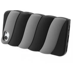 Coque IPhone 5c Fantaisie - Silicone Noir Et Gris -All For Phone Magasin coque iphone 5c frac1236 2