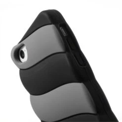 Coque IPhone 5c Fantaisie - Silicone Noir Et Gris -All For Phone Magasin coque iphone 5c frac1236 4