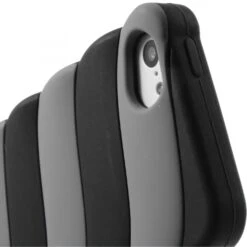 Coque IPhone 5c Fantaisie - Silicone Noir Et Gris -All For Phone Magasin coque iphone 5c frac1236 5