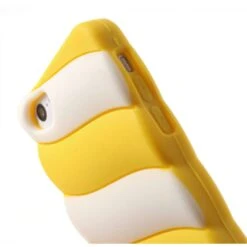 Coque IPhone 5c Fantaisie - Silicone Blanc Jaune -All For Phone Magasin coque iphone 5c frac1237 4