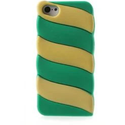 Coque IPhone 5c Fantaisie - Silicone Vert Et Jaune -All For Phone Magasin coque iphone 5c frac1238 1