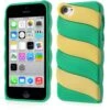 Coque IPhone 5c Fantaisie - Silicone Vert Et Jaune -All For Phone Magasin coque iphone 5c frac1238