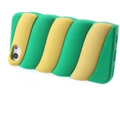 Coque IPhone 5c Fantaisie - Silicone Vert Et Jaune -All For Phone Magasin coque iphone 5c frac1238 2