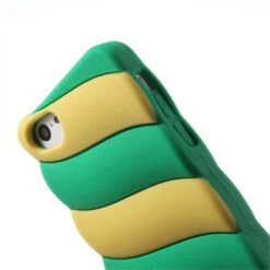 Coque IPhone 5c Fantaisie - Silicone Vert Et Jaune -All For Phone Magasin coque iphone 5c frac1238 4