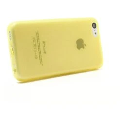 Coque IPhone 5C Ultrafine , Silicone Et Matte Avec Plug Anti-poussière Jaune -All For Phone Magasin coque iphone 5c frac1262 1