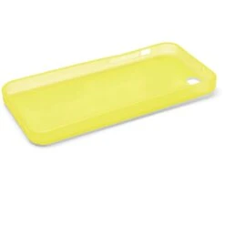 Coque IPhone 5C Ultrafine , Silicone Et Matte Avec Plug Anti-poussière Jaune -All For Phone Magasin coque iphone 5c frac1262 2