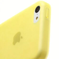 Coque IPhone 5C Ultrafine , Silicone Et Matte Avec Plug Anti-poussière Jaune -All For Phone Magasin coque iphone 5c frac1262 3