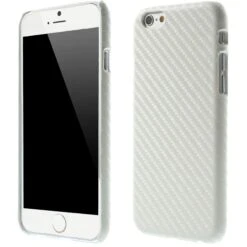 Coque IPhone 6 Et 6s Fibre Carbone Blanc