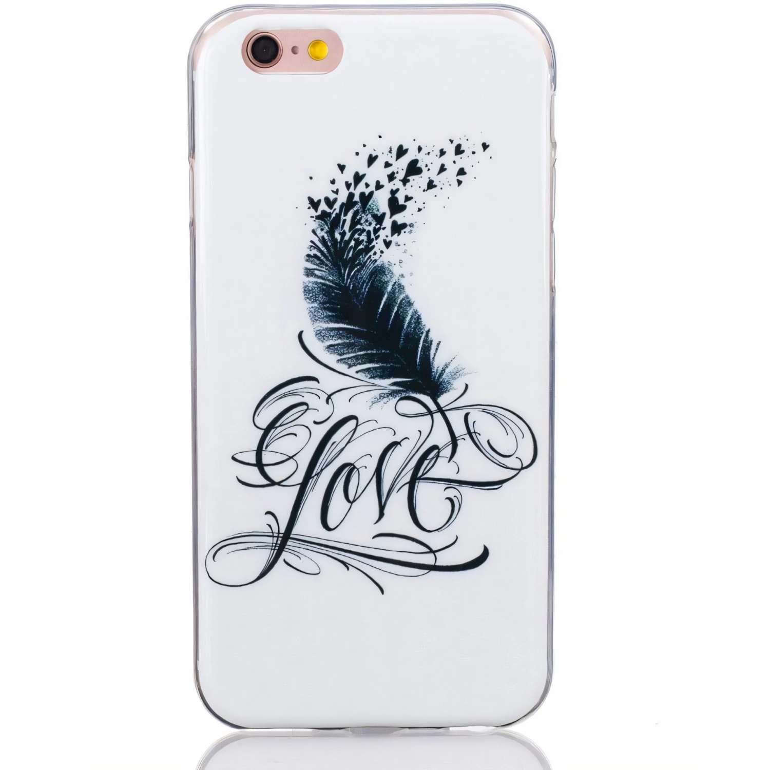 Coque IPhone 6 Et 6S Silicone Plume Blanc 13 Coque IPhone 6 Et 6S Silicone Plume Blanc – Image 11