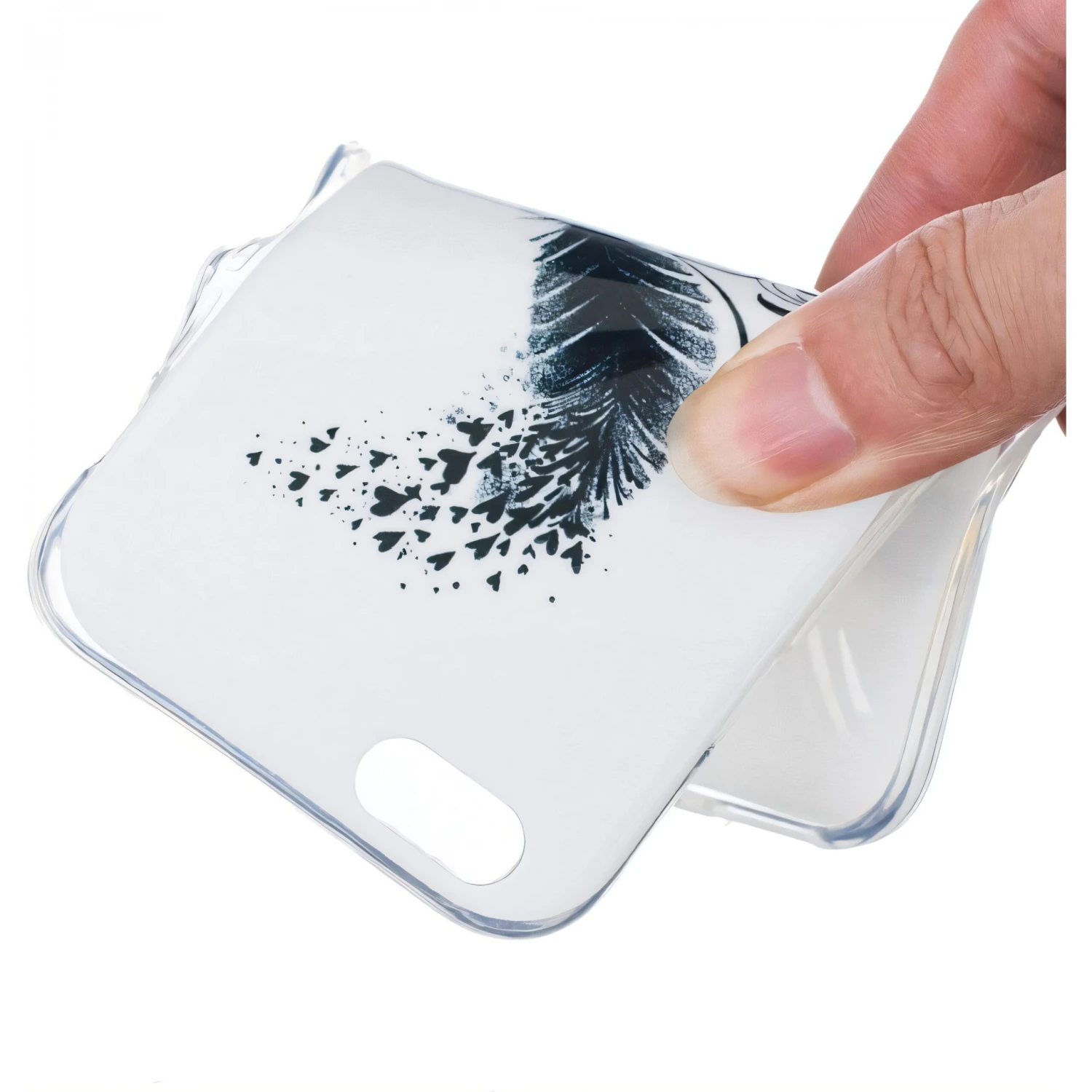 Coque IPhone 6 Et 6S Silicone Plume Blanc 6 Coque IPhone 6 Et 6S Silicone Plume Blanc – Image 4