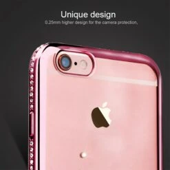 Coque IPhone 6s 6 Silicone Crystal Paon SHENGO Rose -All For Phone Magasin coque iphone 6 6s frac1676 5