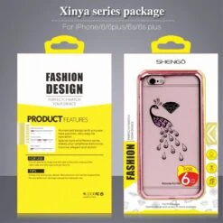 Coque IPhone 6s 6 Silicone Crystal Paon SHENGO Rose -All For Phone Magasin coque iphone 6 6s frac1676 8